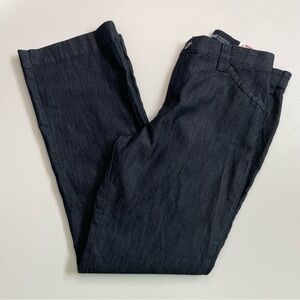Lee Pants Denim Trouser Stretch Comfort Waistband Lightweight Straight Leg Work
